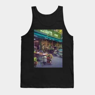 Street Pizza Restaurant Flowers West Village Manhattan New York City Tank Top